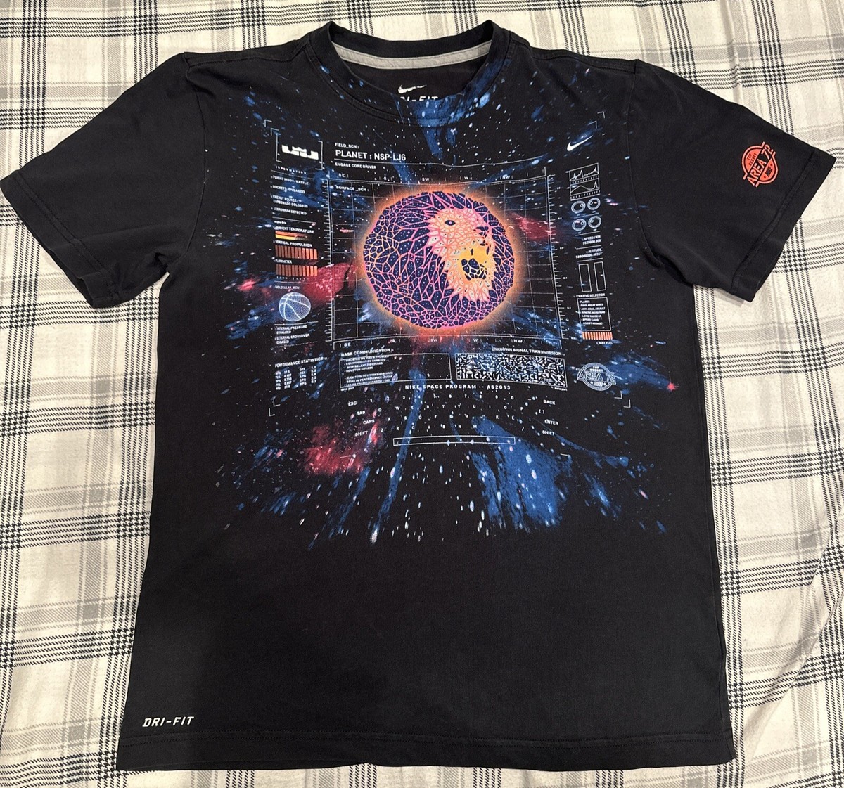Lebron James Nike Area 72 All Star Game 2013 Lion Shirt Size Small