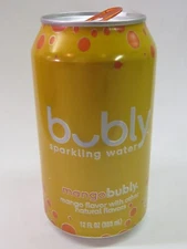 Drink Can ~ Pepsico Inc BUBLY Mango Sparkling Water ~ Purchase, New York