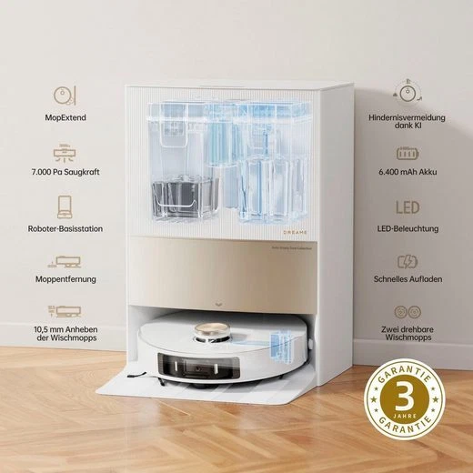 Dreame Bot L20 Ultra Complete Saug/Wischroboter Absaugstation Weiß RLX41CE - Bild 2 von 4