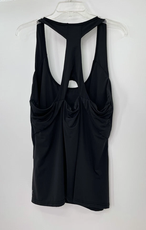 Sujetador de natación CCX City Chic negro espalda deportiva incorporado talla mediana para mujer Foto 3 de 4