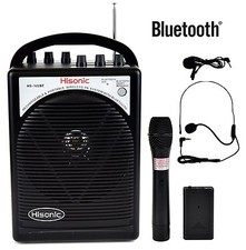 HISONIC HS122BT-HL Portable PA System with Dual Channel Wireless Microphones