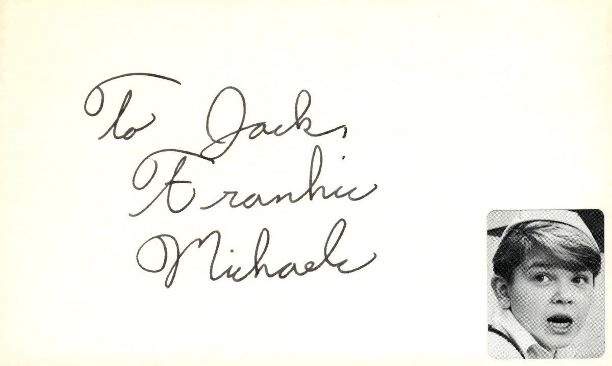 Frankie Michaels Signed Auto 3x5 Index Card As the World Turns | eBay