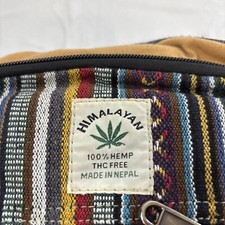 Himalayan Hemp THC Free Handmade In Nepal Small Backpack pattern