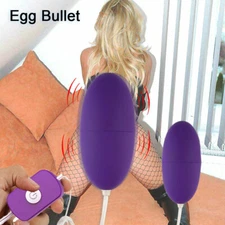 Remote Control Vibrating G-Spot Dual Bullet Egg Vibe Vibrator Sex Toys For Women