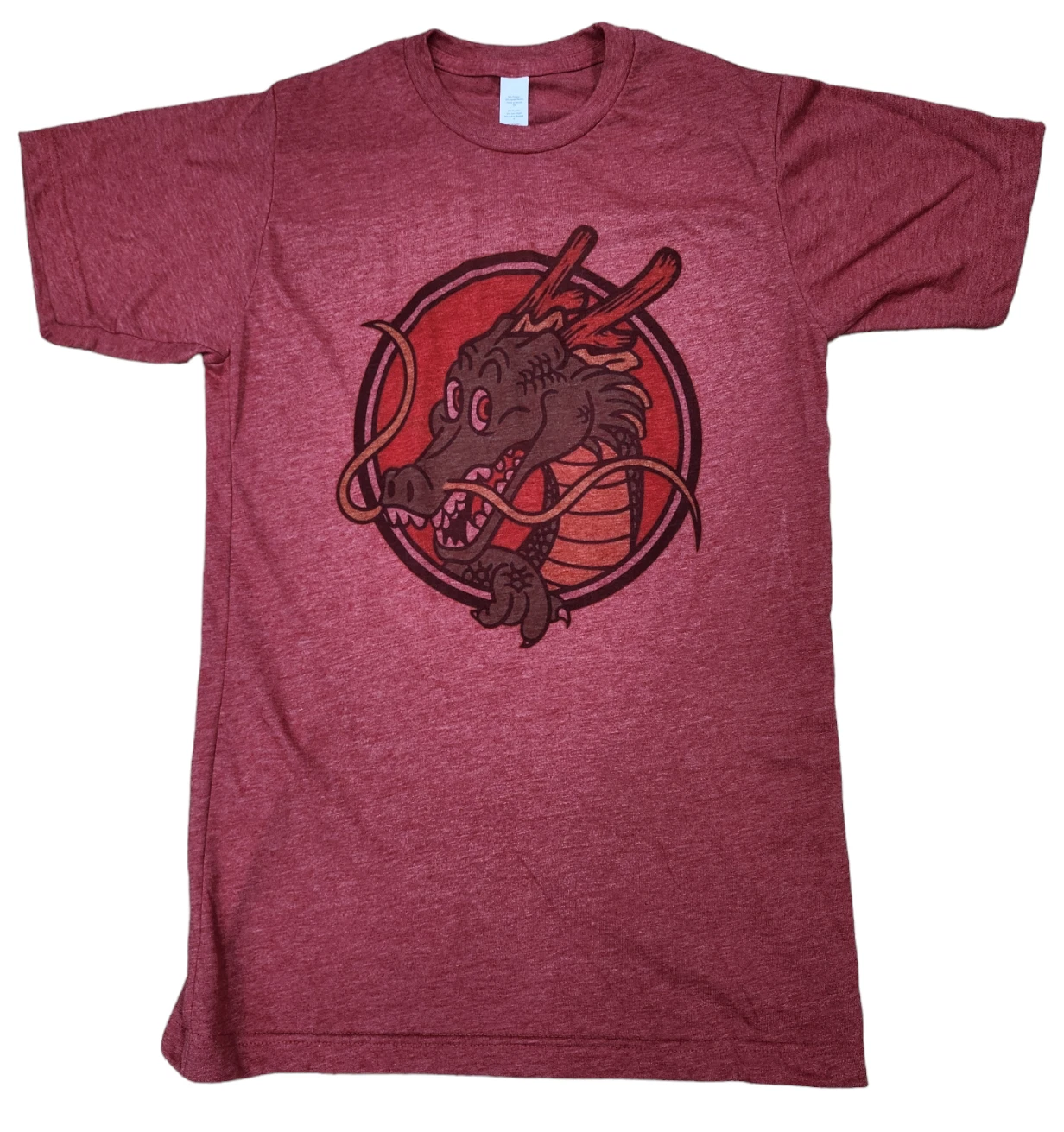 T-Shirt Shenron DBZ Red Retro Graphic Design Soft Style Tee new Gift Idea