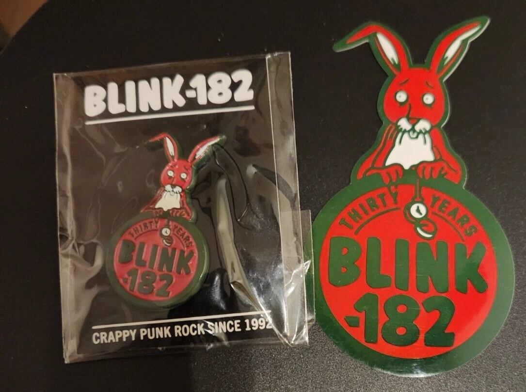 Blink 182 30th Anniversary Pin December 2022 /182 Final Series LE Sticker NEW