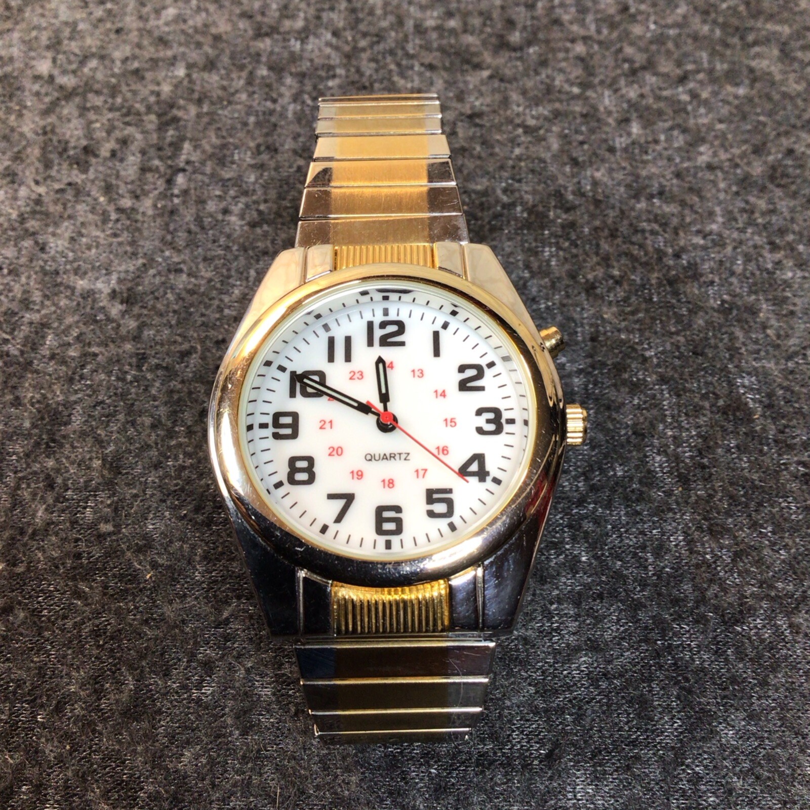 Men’s Metal Banded Quartz Watch - Japan Movement-Backlight-New Battery