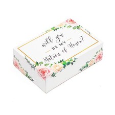 Matron of Honor Proposal Box 1 Pack Floral Design Wedding Party Gift