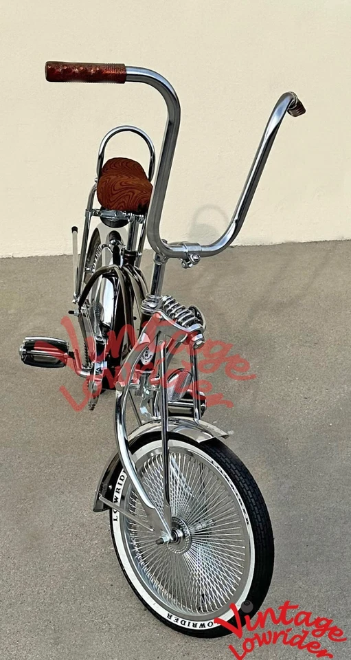 16" LOWRIDER BIKE CHROME/BROWN METALLIC FRAME 144 SPOKE RIMS & LOWRIDER TIRES. - Image 3 of 4