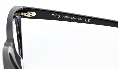 NOS Brille S565 Nero 49-22 145 Glanz Matt Schwarz Panto Acetat Massiv Klassisch - Picture 9 of 15