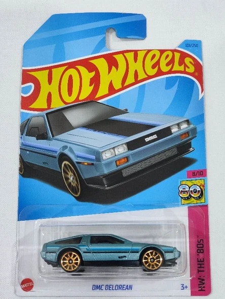 Hot Wheels 2023 Case E F Mainline DMC DeLorean Int. Card