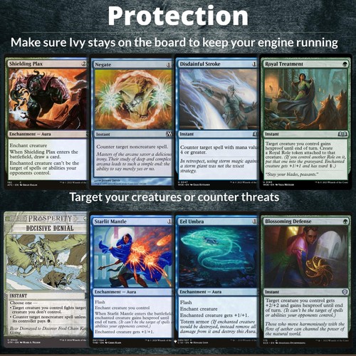 Ivy Gleeful Spellthief Magic Gathering Commander Aura doubling MTG full Deck EDH - Picture 7 of 10