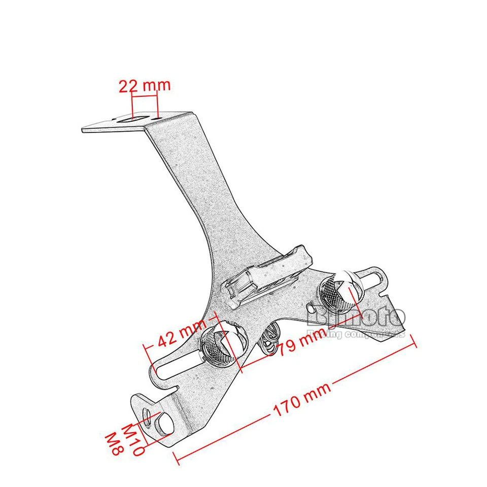 CNC Tail Tidy Fender Eliminator LED Light For DUCATI 848/1098/1098S All year Foto 4 de 4