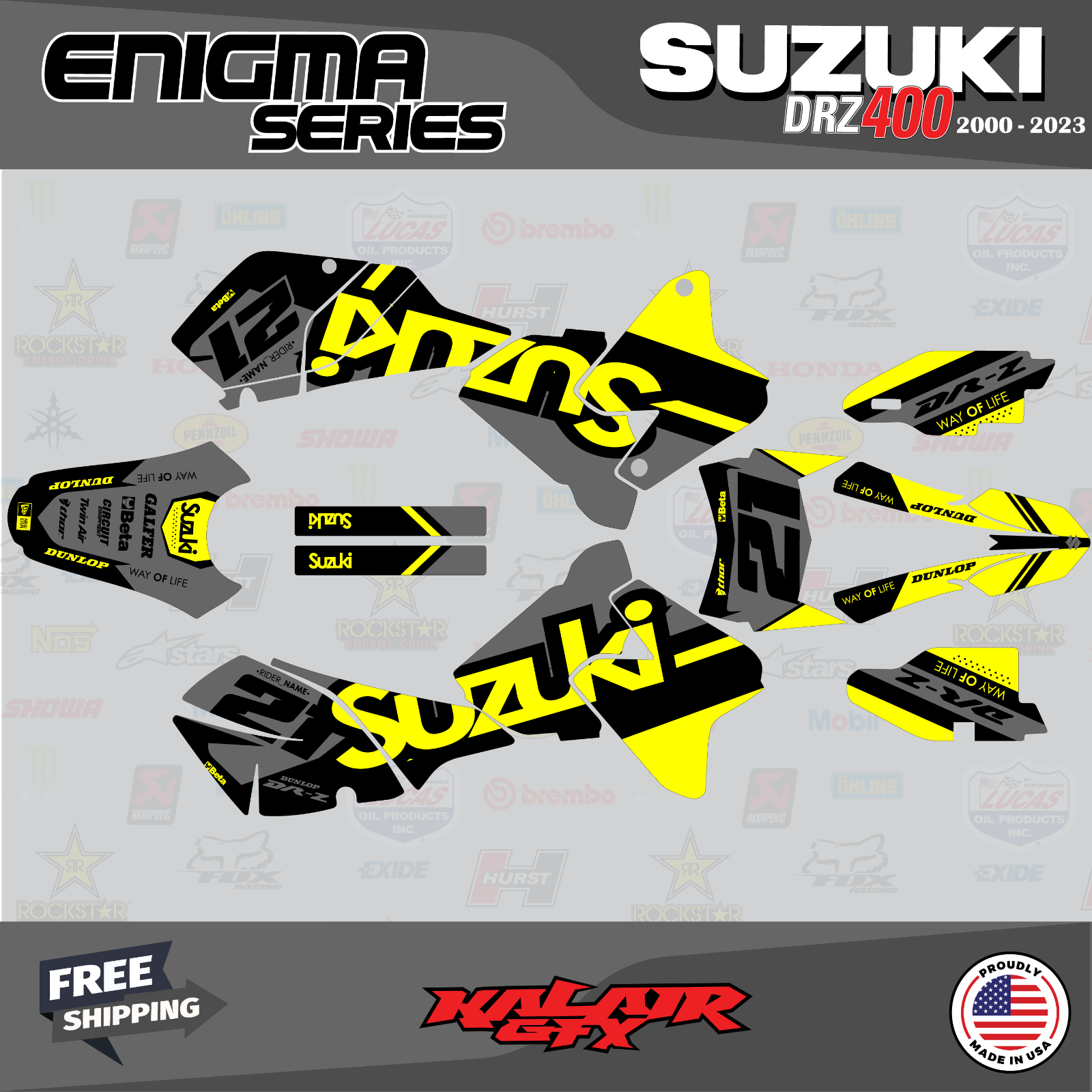 Kit Adesivo Suzuki Drz 400 - Blue Race Special Edition