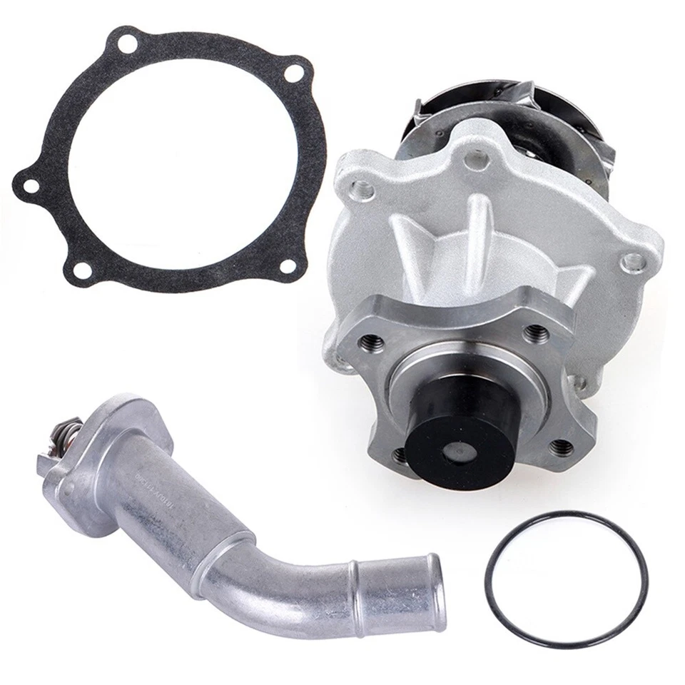 New Water Pump Thermostat For Chevy Trailblazer GMC Envoy XL XUV Saab 9-7x 4.2L Foto 2 de 4