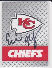 ERIC MURRAY KANSAS CITY CHIEFS 2016-18 MINNESOTA AUTOGRAPHED PLAYING CARD