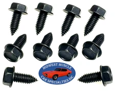 Body Fender Hardware Bolts 5/16-18 With Threaded Point Fits Chrysler 10pcs MN
