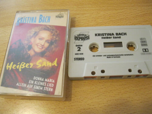 MC Kistina Bach Heißer Sand Tape Ariola 490 925-215  Musikkassette - Zdjęcie 1 z 2