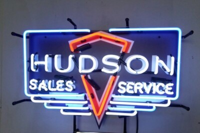 Hudson Sales Service Glass 24''x20'' Neon Sign Lamp Lamp With HD Vivid Printing