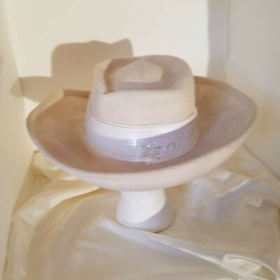 Vintage, Sonni San Francisco, 100% Felted Wool Hat, Cream  display picture 1