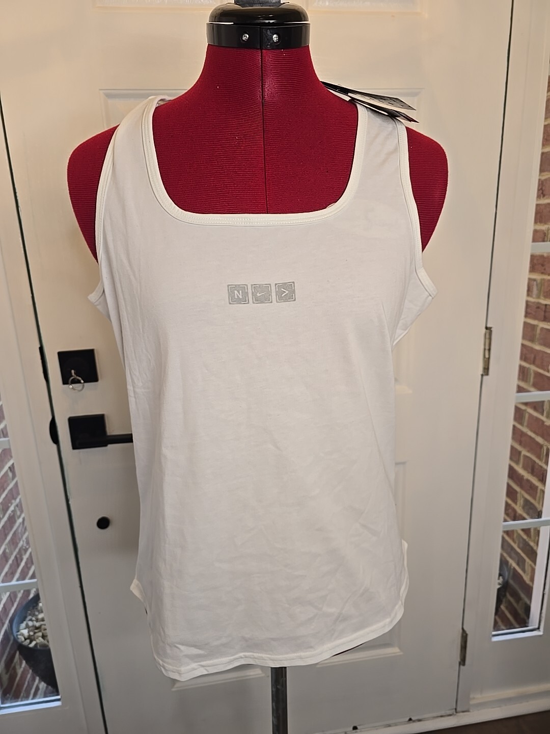 NWT Vintage Nike Alpha Project Tank Top Size Med Made In USA White Circa 1990's