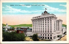 Hotel Utah State Capitol Salt Lake City Ut Divided Back Unposted PC