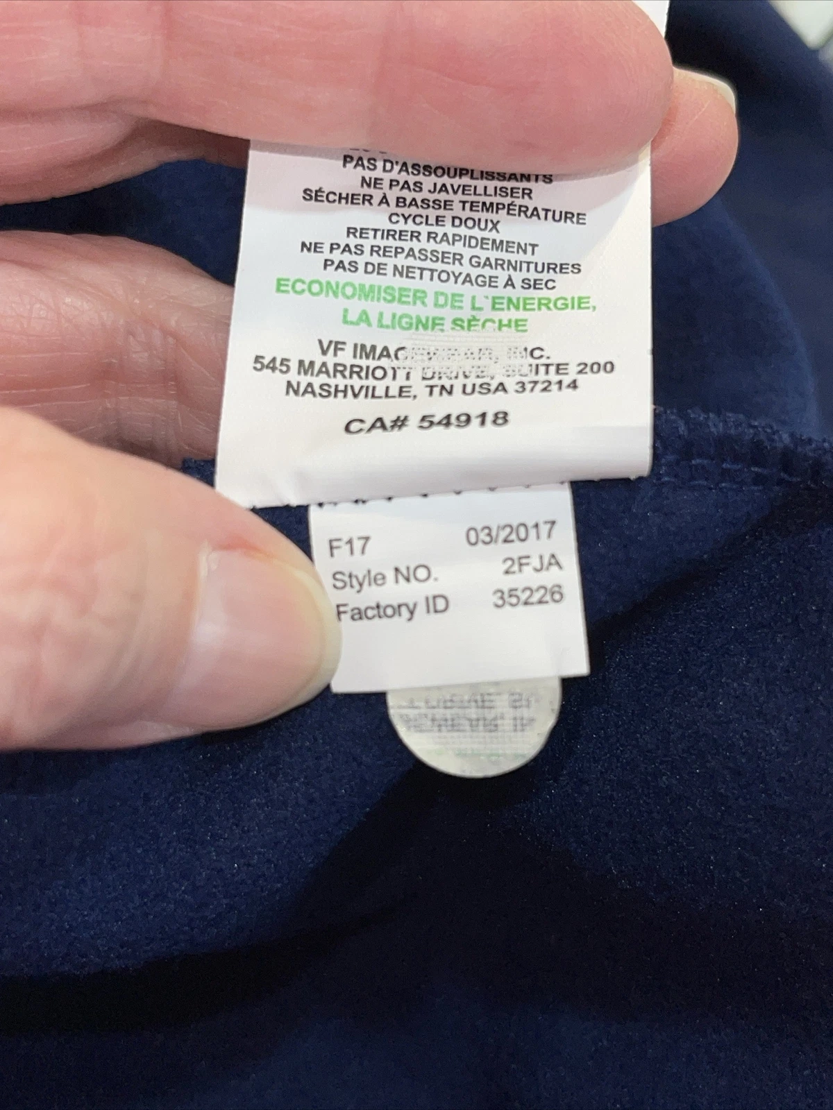 VETEMENTS Felpa con cappuccio blu NFL Denver Broncos Team Apparel TX3 caldo pullover taglia large