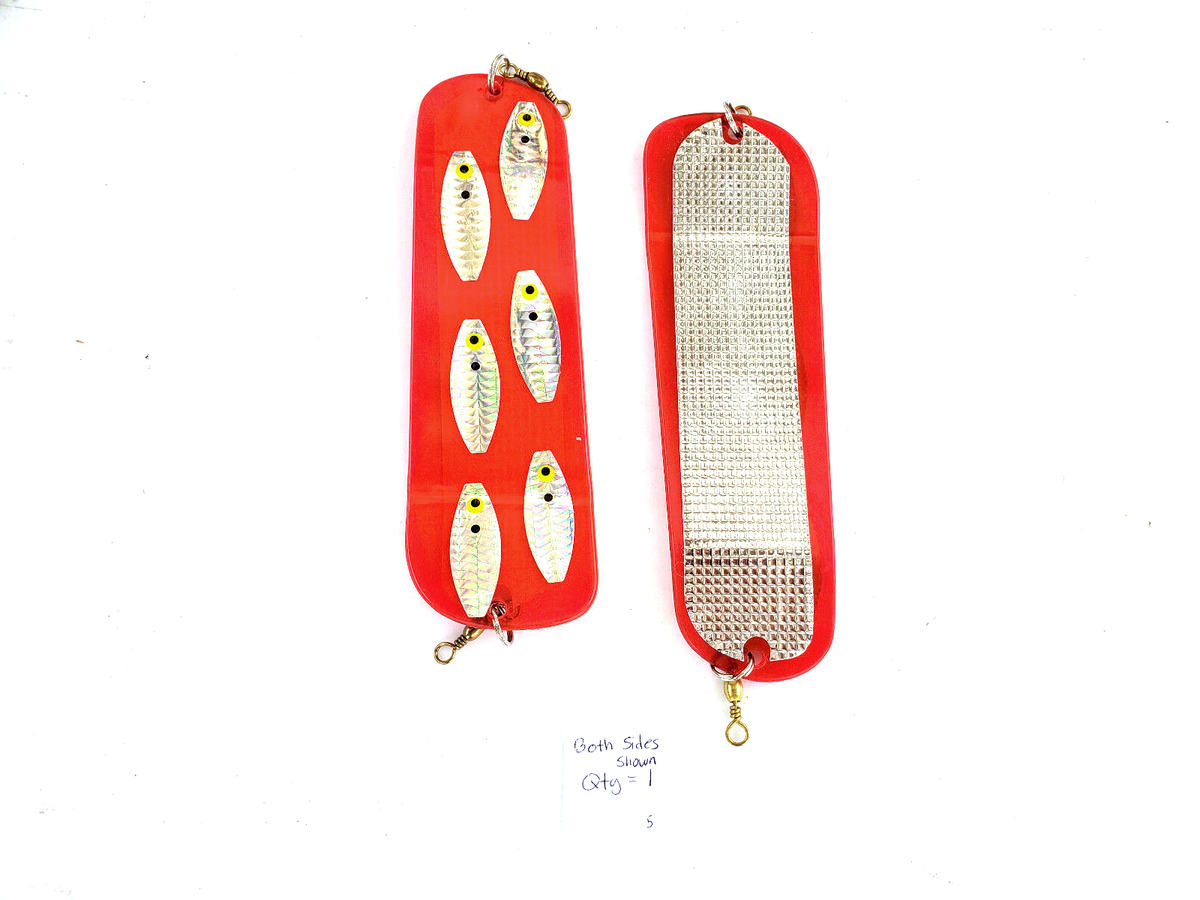 Dodger Truite Rouge 8 1/4 – Leurre Flasher Preferred Plastics Pour Saumon Et Truite