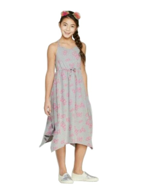 girls grey maxi dress