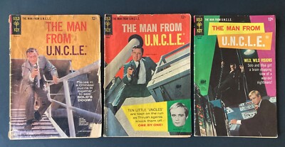 THE MAN FROM U.N.C.L.E. #2, 5, 17 (Gold Key Comics 1965) 3 issue lot