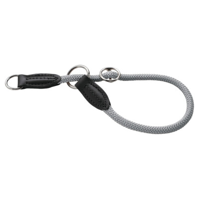 Hunter Dressurhalsband Eiby Freestyle grau - robust, weich, Hunde Training