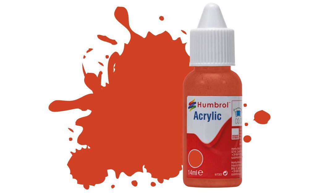 Humbrol DB0132 Acrylic Paint 132 Red Satin 14ml Dropper Bottle Airfix Craft - Image 5
