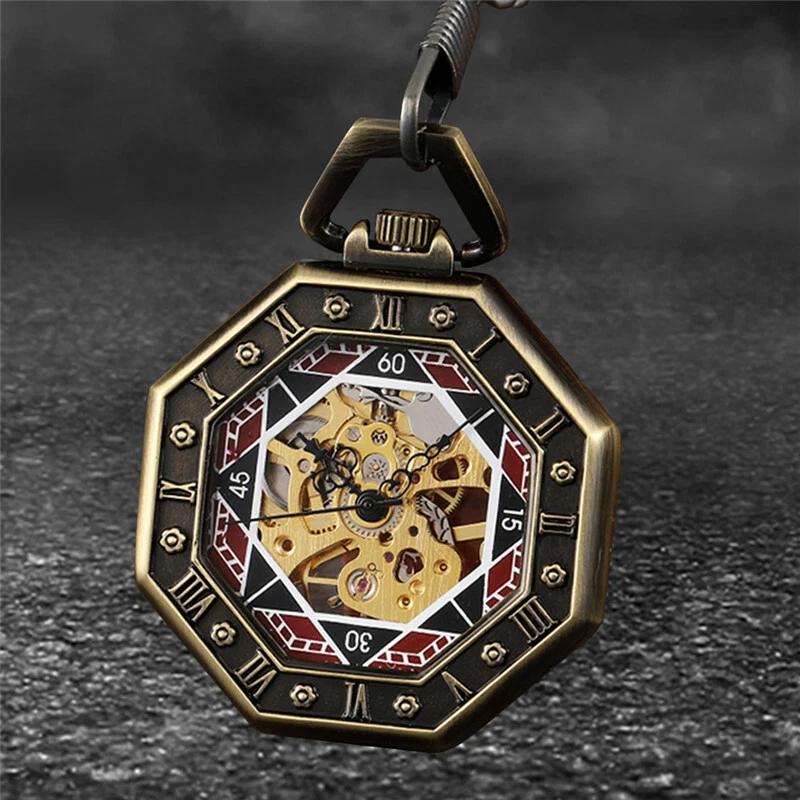 Hexagon pocket hotsell watch