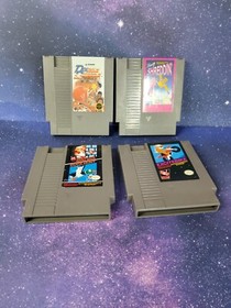 Nintendo Nes lot of 4 games,Double Dribble,Excitebike,Heavy Shreddin, Duck Hunt