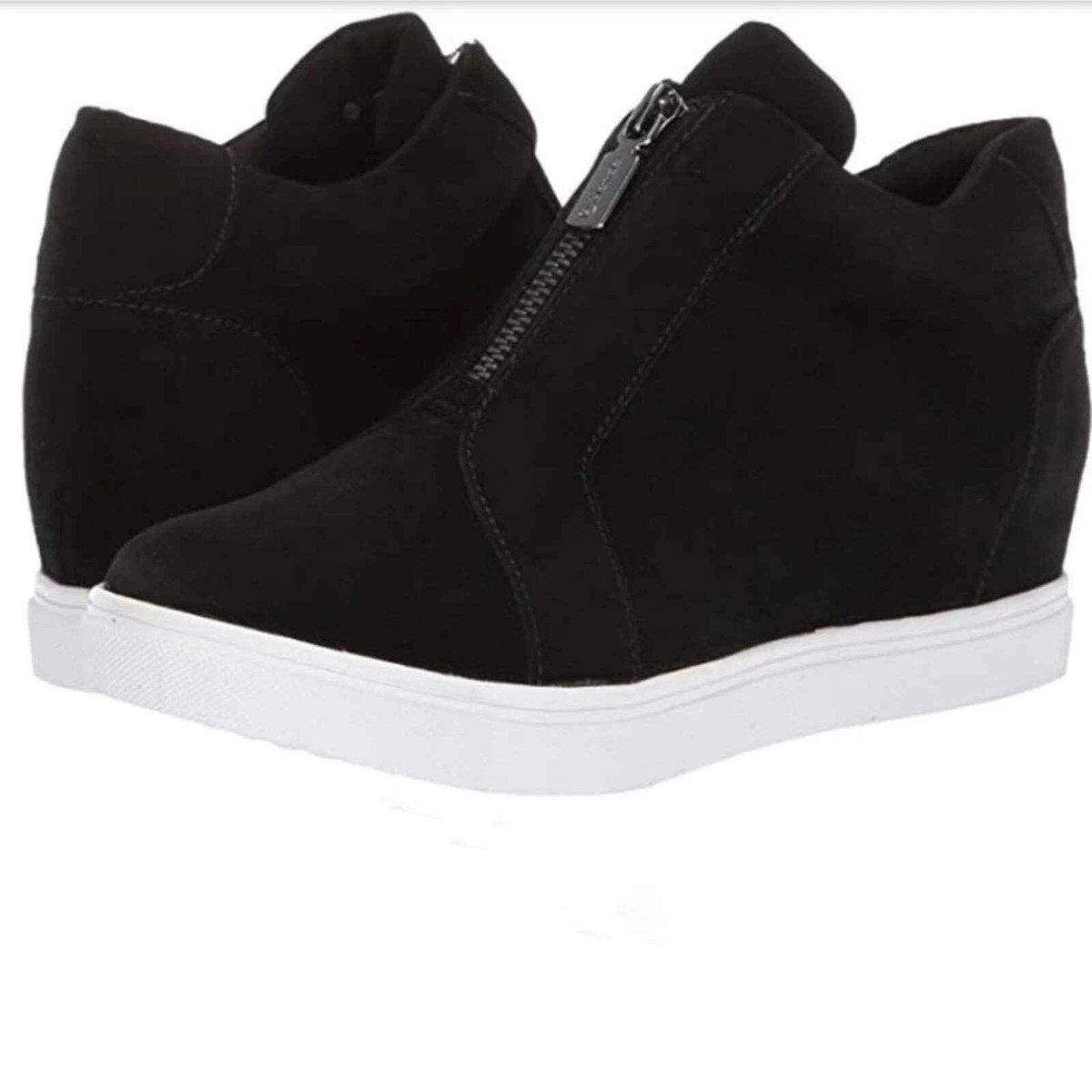 Blondo Giselle Black Suede Waterproof Zip Up Sneakers size 7.5 eBay