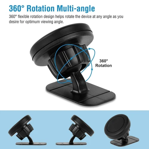 360° Universal Magnetic Car Mount Cell Phone Holder Stand Dashboard For iPhone - Picture 11 of 13