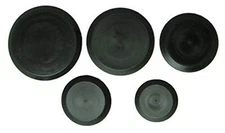25 Piece Flush Mount Black Hole Plug Assortment for Auto Body and Sheet Metal 4"