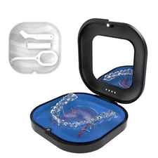 Retainer Case Aligner Case With Vent Holes Compatible With Invisalign Mouth Guar