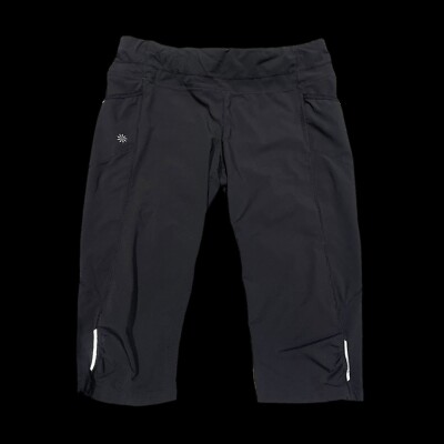 Athleta 3/4 Länge Shorts Größe L schwarz Laufen Jogging Yoga