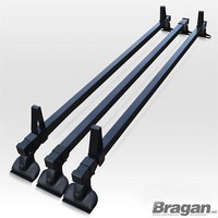 Rack Bar 3 Bar + Laststopper FüR Vw Transporter T5 Caravelle 2004 - 2015 Dach
