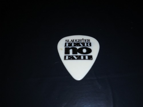SLAUGHTER Mark Signature 1995 Fear No Evil Tour Concert Stage RaRe GUITAR PICK