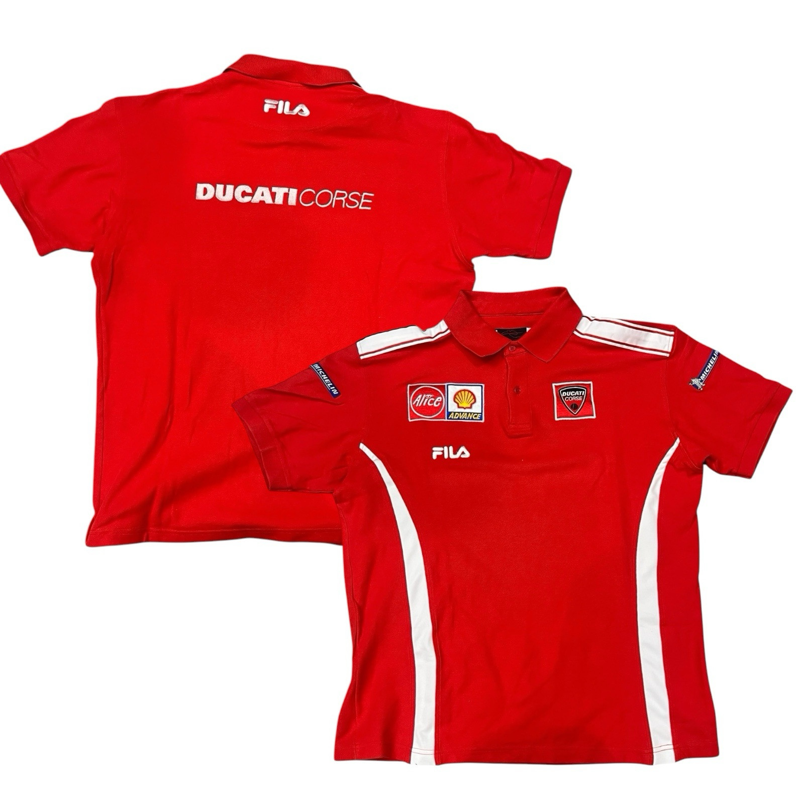 Polo Moto Racing FILA Ducati Vintage anni 90 Moto Sport Ducati Corse XL
