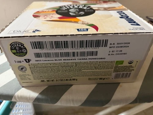 3053Lavazza BLUE reserve- Single Dose , TIERRA HUMECOBIO Premium Blend (100 Caps