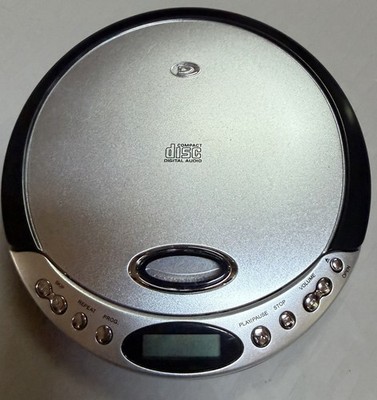 Durabrand - Model CD-566 - Portable CD Player Tested And Working! Silver Black