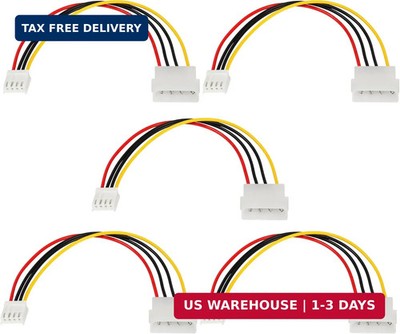 SinLoon Computer Molex 4 Pin Power Supply Extension Cable, 8 Inch IDE Power to F