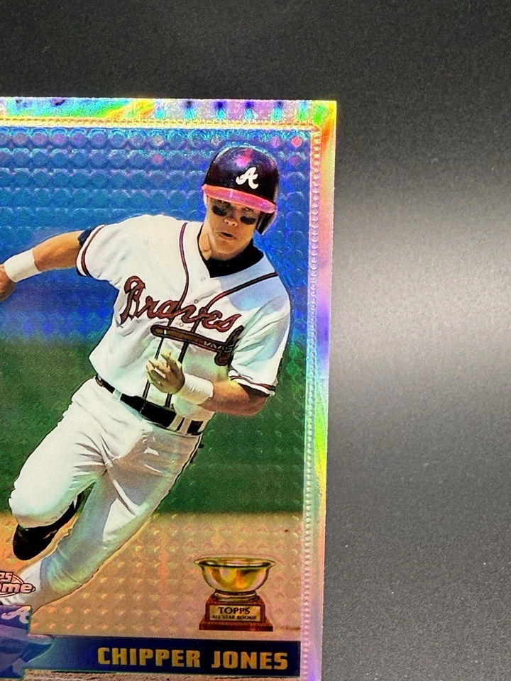 1996 Topps Chrome CHIPPER JONES All Star Rookie Cup Refractor - Image 4 of 4
