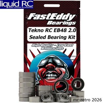 FastEddy 5977 Tekno RC EB48 2.0 Sealed Bearing Kit