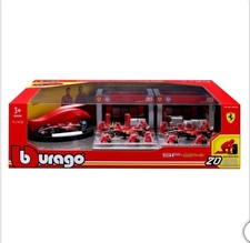 Bburago 1:43 Formula F1 Racing Paddock Set Ferrari 