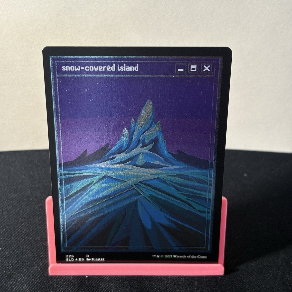 Snow-Covered Lands (PixelSnowLands.jpg) Secret Lair Drop FOIL set