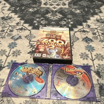 Microsoft Zoo Tycoon 2 Zookeeper Collection CIB & Rollercoaster Tycoons LOT